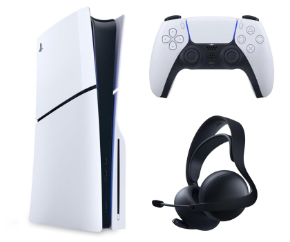 Konsola PS5 Sony PlayStation 5 Slim + Pulse Elite Midnight Black